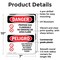 Signmission Propane Gas Flammable No Smoking Danger Sign, Plastic, 7in W x 10in L, 2PK OS-2PACK-DS-P-710-VS-1539 - alternate 7